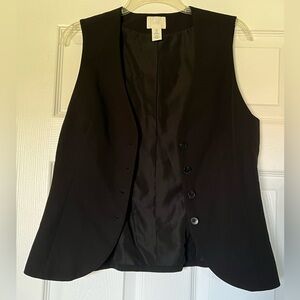 Black V neck vest